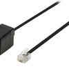 VALUELLINE VALUELLIN VLTP90205B100 Télécom Extension Câble RJ11 Male RJ11 Femme 10,0 m Black