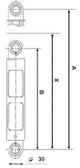 FixApart Fixapart W1-05034 Agcupard à amortisseur 120 N 10 mm Numéro de pièce d'origine 44.041.655.0