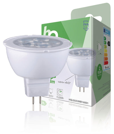 HQ HQLGU53 MR16001 LED LEMP MR16 GU5.3 4W 250 LM 2 700 K