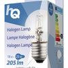 HQ HQHE27 BALL001 Lampe halogène Bogel E27 18 W 205 LM 2 800 K