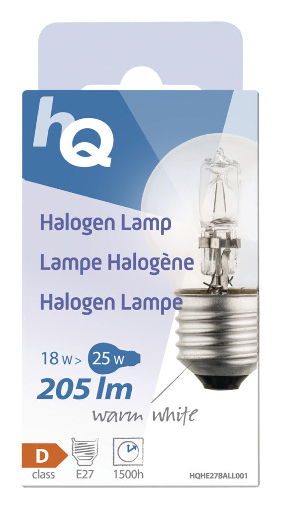 HQ HQHE27 BALL001 Lampe halogène Bogel E27 18 W 205 LM 2 800 K