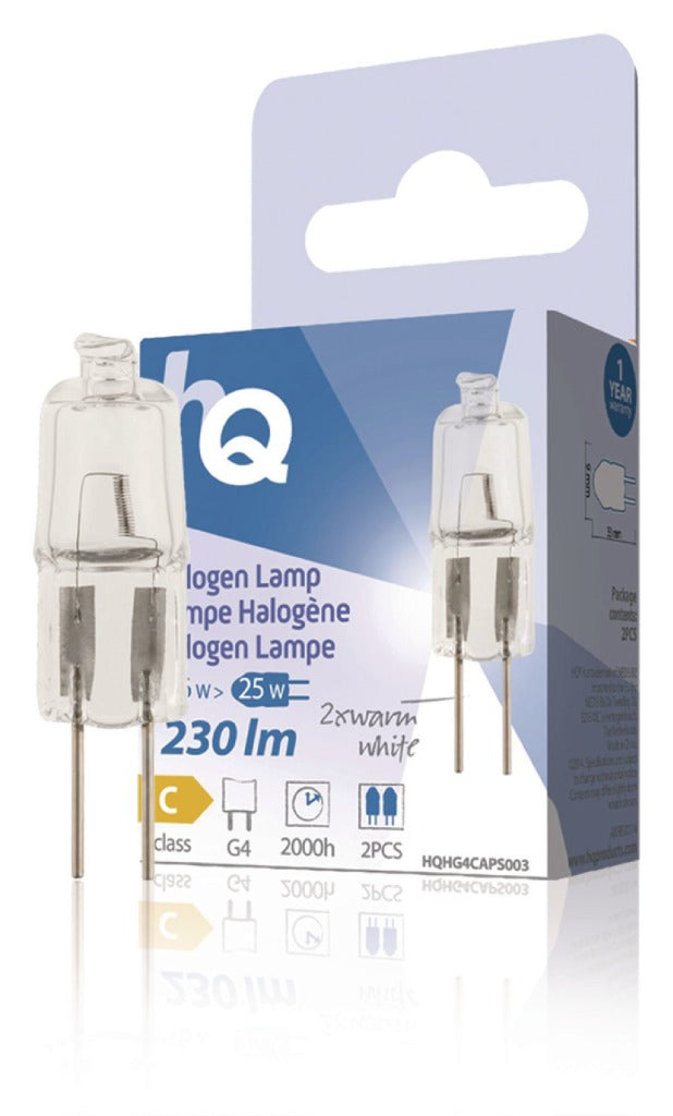 HQ HQ HQHG4 Caps003 Capsule de lampe halogène G4 16 W 230 LM 2 800 K