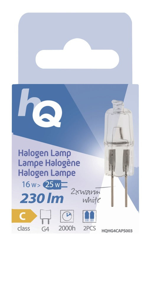 HQ HQ HQHG4 Caps003 Capsule de lampe halogène G4 16 W 230 LM 2 800 K