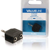 VALUELLINE VALUELINE VLAB22945B AUDIO SPLITTER 3,5 mm mâle 2x femelle noire
