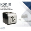 Kouml;nig king kn-bt10 grille-pain