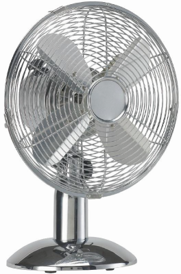 HQ HQ KN-MTF12 Ventilateur de table 30cm 35W Chrome Silver