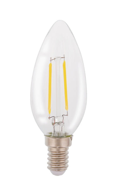 Hq hq hqlfe14cand001 led retro filament lamp e14 kaars 2 w 210 lm 2700 k