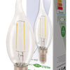HQ HQ HQLFE14FLTP001 LED Retro Filament Lampe E14 Bougie Bend 2 W 210 LM 2700 K