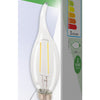HQ HQ HQLFE14FLTP001 LED Retro Filament Lampe E14 Bougie Bend 2 W 210 LM 2700 K