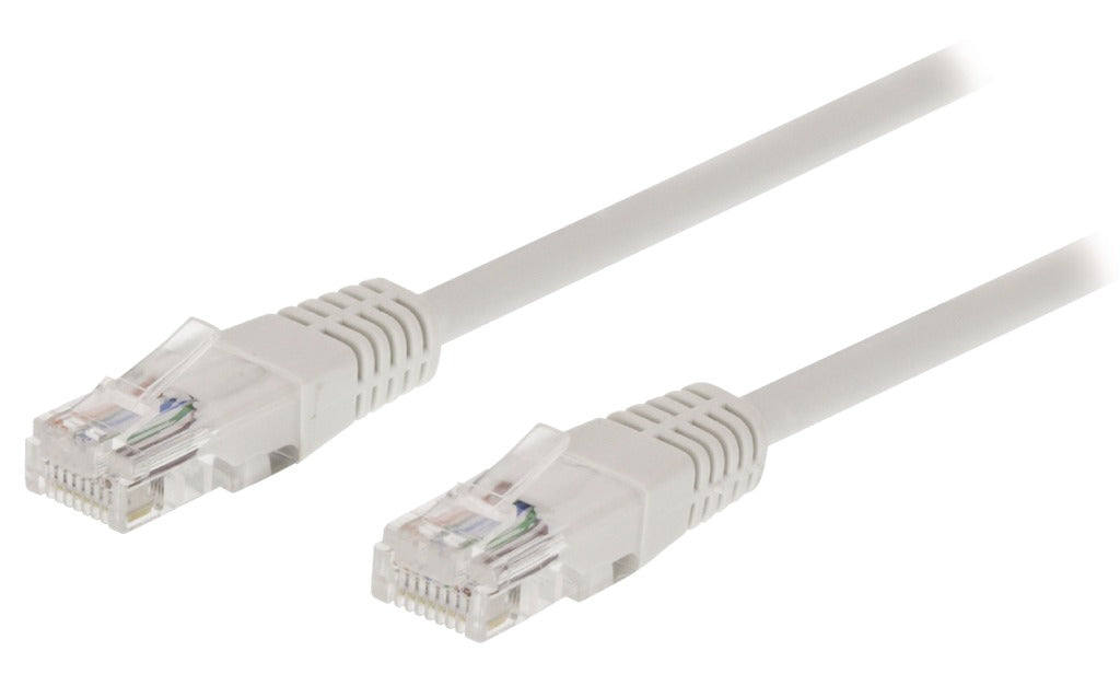 VALUELLINE VALUELINE VLCT85000W100 CAT5E Câble réseau UTP RJ45 (8 8) Mâle RJ45 (8 8) Mâle de 10,0 m blanc