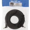 VALUELLINE VALUELINE VLCP85127B100 CAT5E SF UTP Cable Câble RJ45 (8 8) MALE RJ45 (8 8) Mâle de 10,0 m noir
