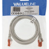 VALUELLINE VALUELLIN VLCP85200E1.50 CABLE CABLE NOSIFIQUE UTP RJ45 (8 8) MALE RJ45 (8 8) Mâle 1,50 m Gray