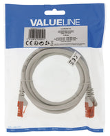 VALUELLINE VALUELLIN VLCP85200E1.50 CABLE CABLE NOSIFIQUE UTP RJ45 (8 8) MALE RJ45 (8 8) Mâle 1,50 m Gray - afbeelding 3