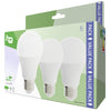 HQ HQ HQLE27A603P02 LED lampe 3 pièces E27 A60 9 W 806 LM 2700 K