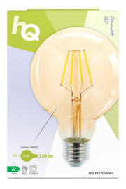HQ HQ HQLFE27G95002 LED Retro Filament Lampe E27 Dimmable G95 4 W 320 LM 2500 K - afbeelding 5