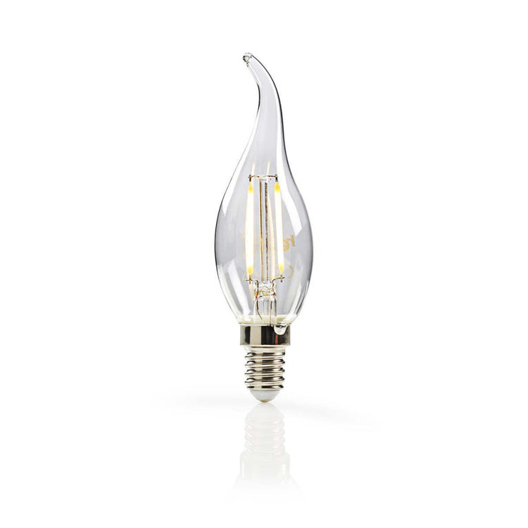 Nedis Ledbfe14Canft1 Retro LED Glow Lampe E14 Cougie avec point incurvé 2,5 W 250 lm
