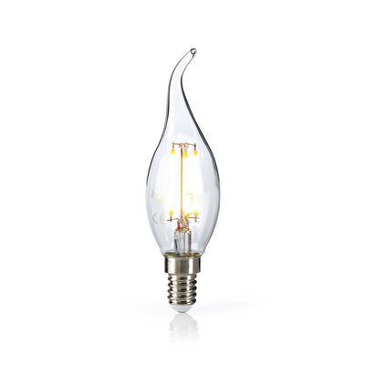 Nedis Ledbfe14Canft2 Retro LED Glow Lampe E14 Point incurvé 4,8 W 470 LM