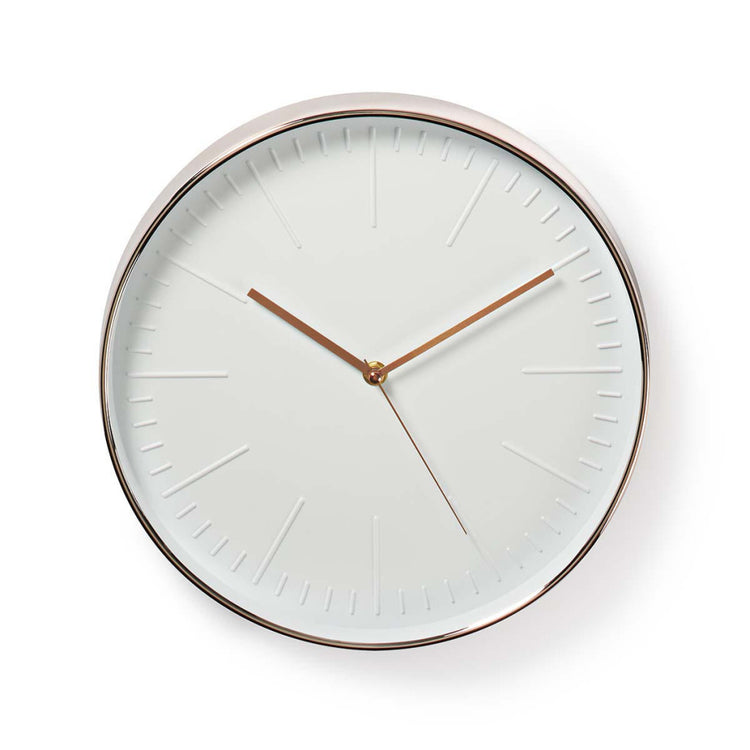 Nedis clwa013pc30re diamètre mural rond 30 cm or rose blanc