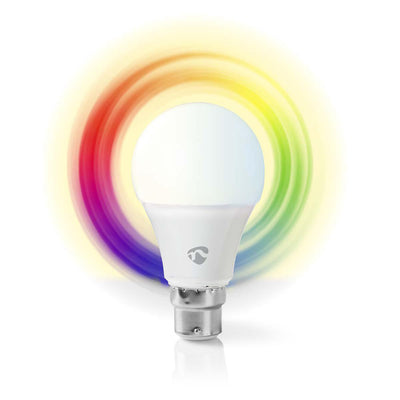Nedis wifilw10wtb22 Wi-Fi Smart LED lampe chaude-blanc B22