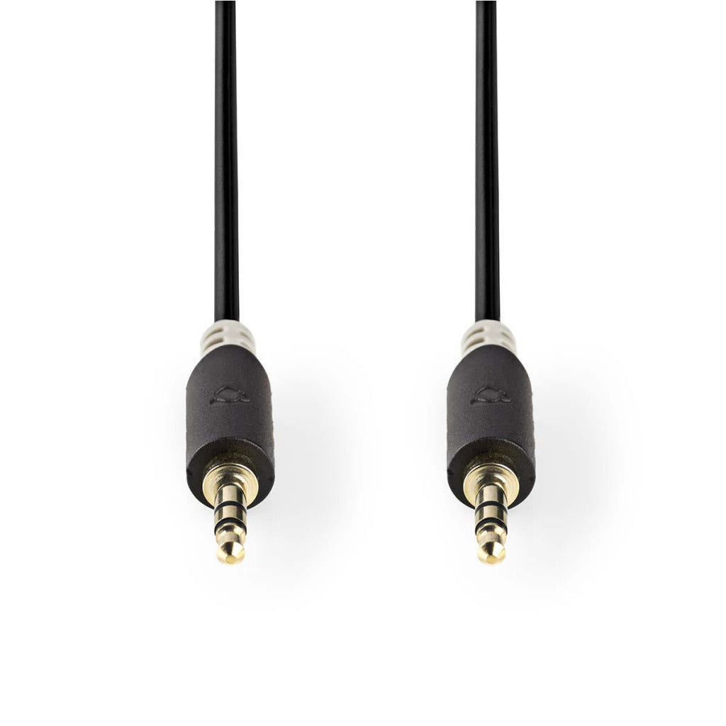 NEDIS CABP22000AT20 Câble audio stéréo 3,5 mm Mâle Mâle 3,5 mm Mâle 2,0 M Anthracite