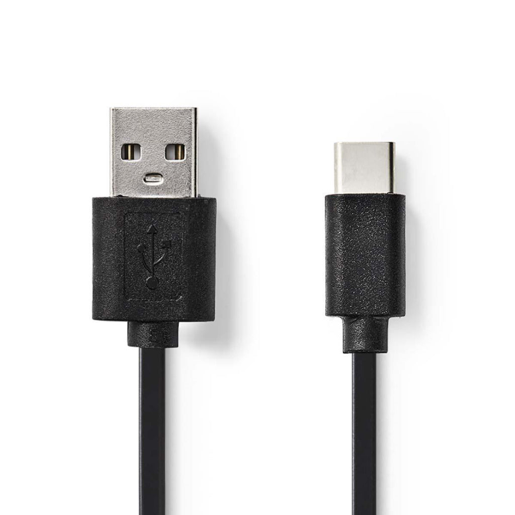 Nedis CCGP60600BK01 USB 2.0 Cable Type-C mâle un mâle 0,1 m noir