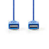 NEDIS CCGP61000BU20 Câble USB 3.0 Un mâle un mâle 2,0 m bleu