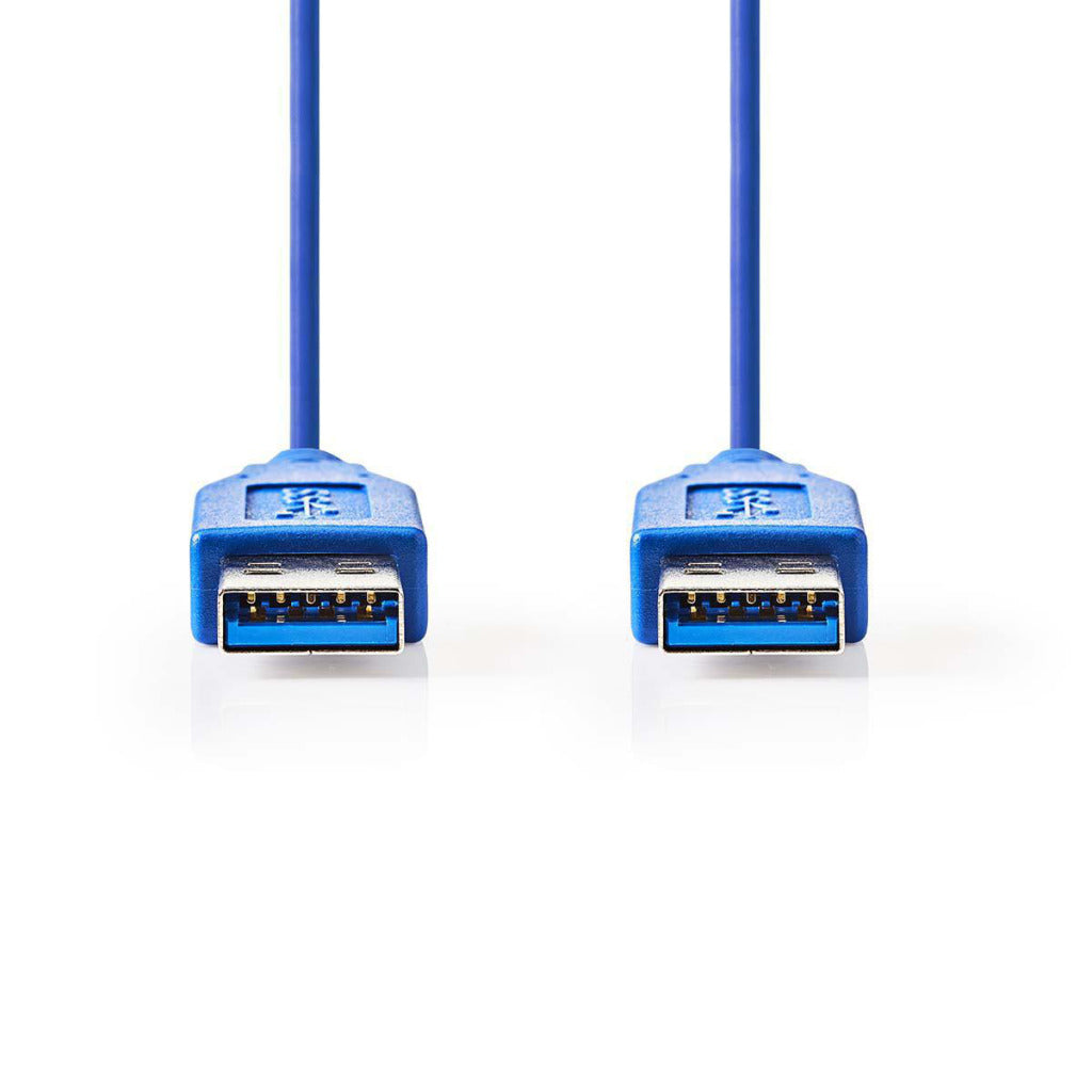 NEDIS CCGP61000BU20 Câble USB 3.0 Un mâle un mâle 2,0 m bleu