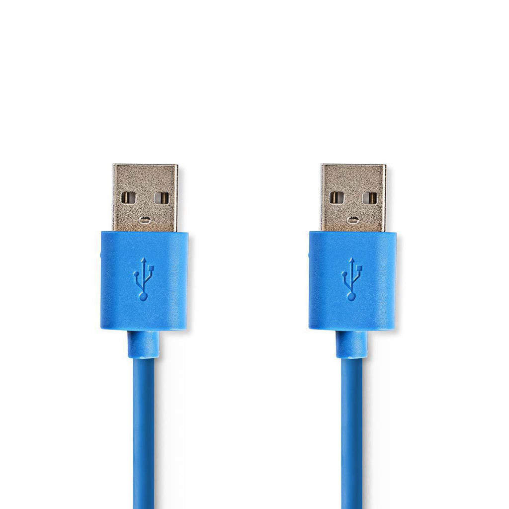 NEDIS CCGP61000BU20 Câble USB 3.0 Un mâle un mâle 2,0 m bleu
