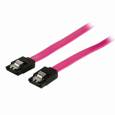 NEDIS CCGP73150RD05 Câble de données SATA 3 Go S Femelle Sata à 7 broches avec Femelle Sata à 7 broches avec verrouillage 0,5 m rouge