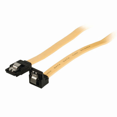 NEDIS CCGP73255YE05 Câble de données SATA 6 Go S femelle Sata à 7 broches avec verrouillage Sata 7 broches 90 deg; Violé avec un verrouillage de 0,5 m jaune