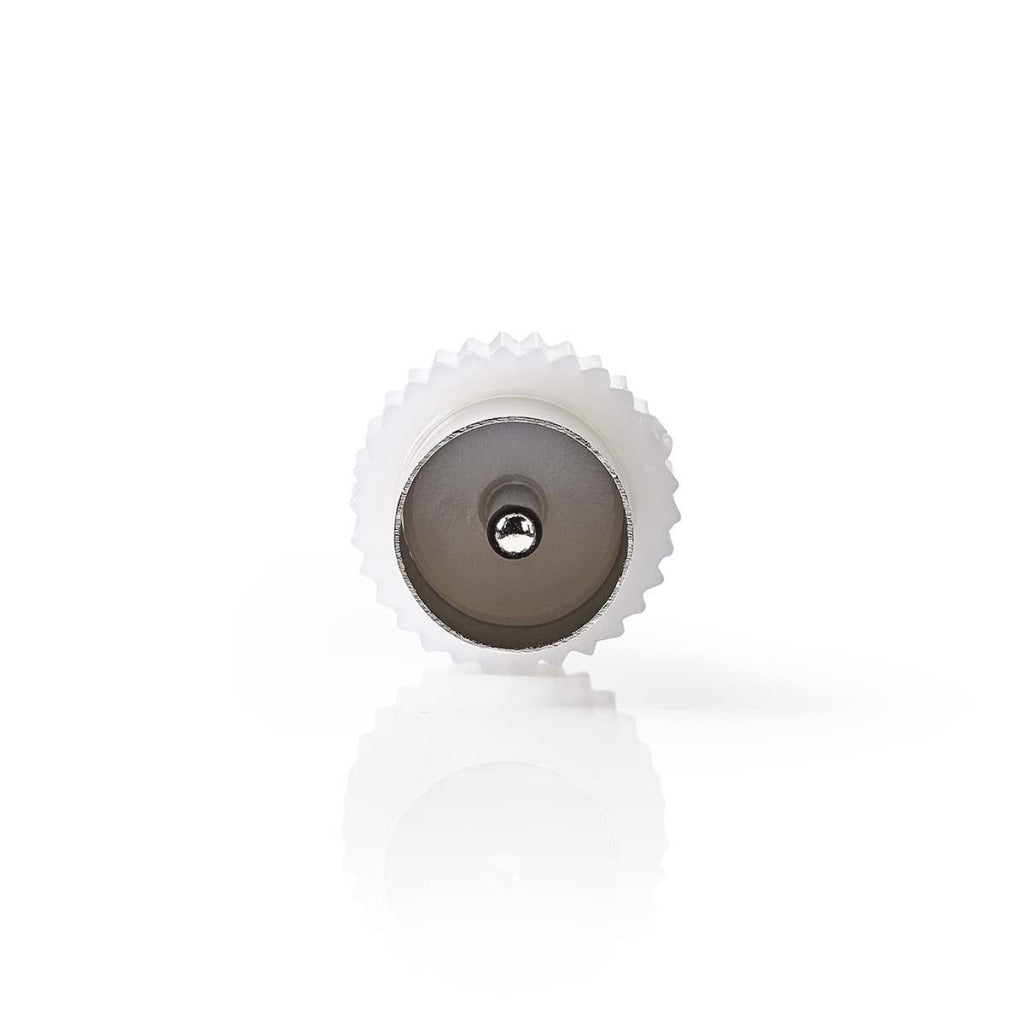 Nedis CSGP40940wt coaxadapter IEC (coax) mâle IEC (coax) blanc masculin blanc