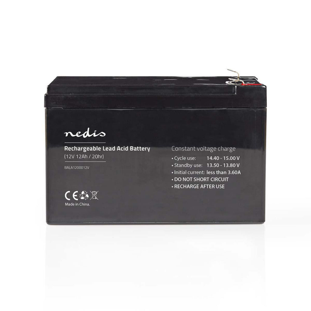 Nedis bala12000Batterie rechargeable au plomb 12v 12v 12 000 mah 167 x 181 x 77 mm