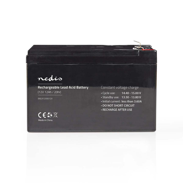 Nedis bala12000Batterie rechargeable au plomb 12v 12v 12 000 mah 167 x 181 x 77 mm