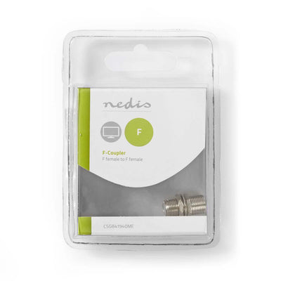 NEDIS CSGB41940ME Adaptateur d'antenne satellites F femelle f femelle métal