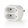 NEDIS PSSPL200C1WT STRACTACTSPLITTER 2 voies EurostopContact blanc