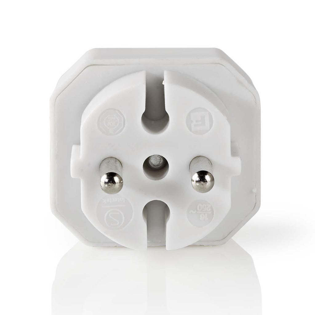 NEDIS PSSPL200C1WT STRACTACTSPLITTER 2 voies EurostopContact blanc