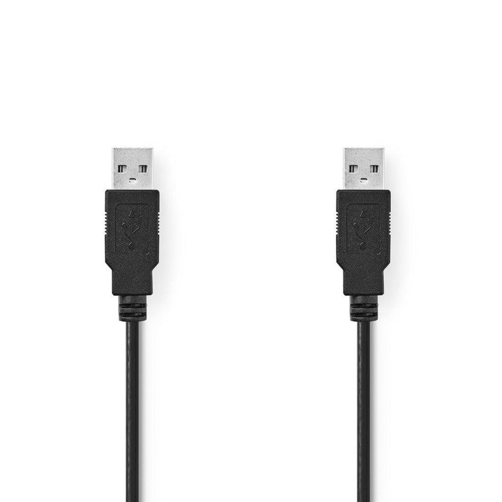 NEDIS CCGT60000BK10 CABLE USB 2.0 Un mâle un mâle 1,0 m noir