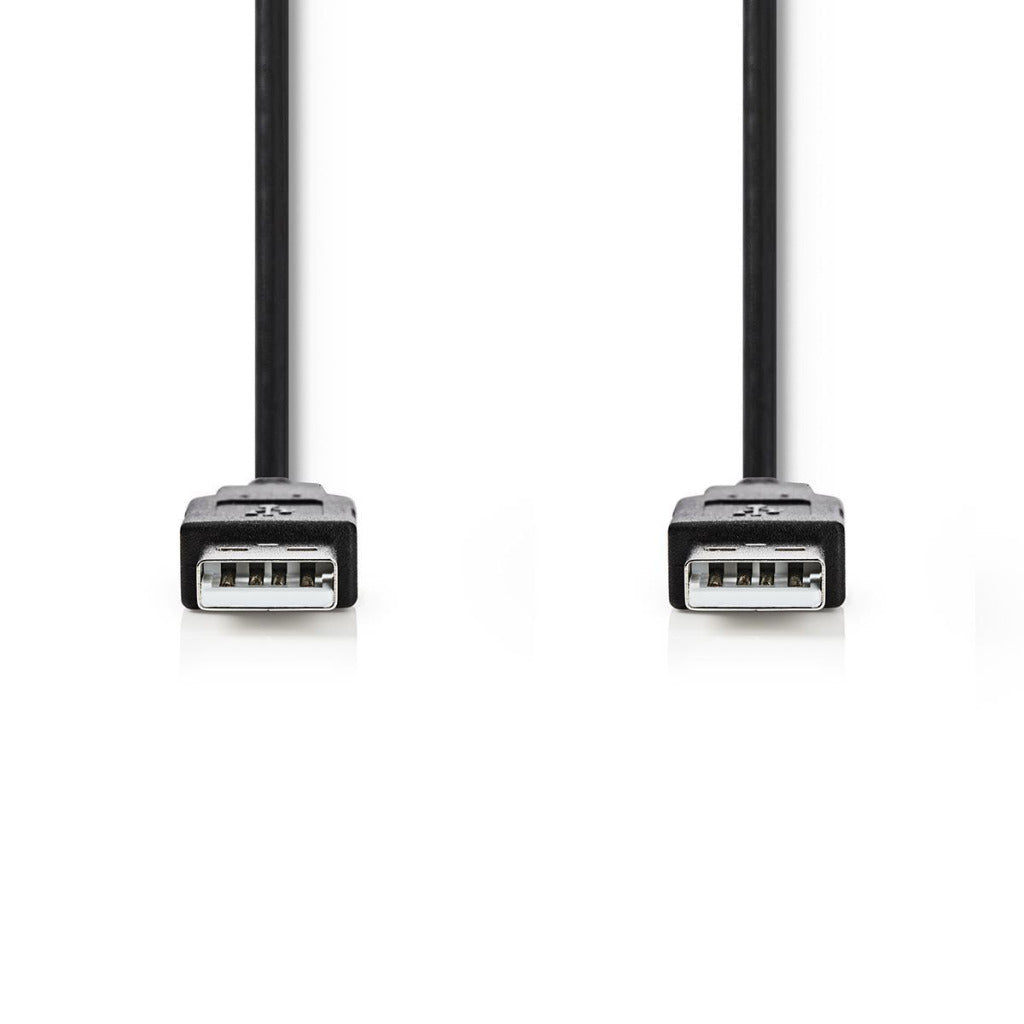 NEDIS CCGT60000BK10 CABLE USB 2.0 Un mâle un mâle 1,0 m noir