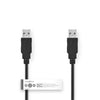 NEDIS CCGT60000BK10 CABLE USB 2.0 Un mâle un mâle 1,0 m noir