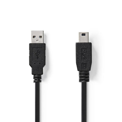 NEDIS CCGT60300BK10 CABLE USB 2.0 Un mini-5-PINS MALE 1,0 m noir