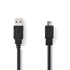 NEDIS CCGT60500BK20 CABLE USB 2.0 A Micale B Male 2,0 m noir