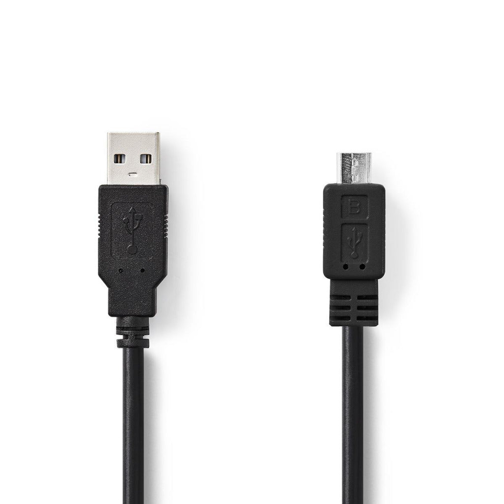 NEDIS CCGT60500BK20 CABLE USB 2.0 A Micale B Male 2,0 m noir