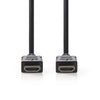 NEDIS CVGT34000BK15 Câble HDMI à haute vitesse avec connecteur HDMI HDMI Ethernet Connecteur HDMI 1,5 m noir