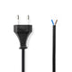 NEDIS PCGP11700BK20 Câble d'alimentation Eurostekker Open Cable End 2,0 m noir