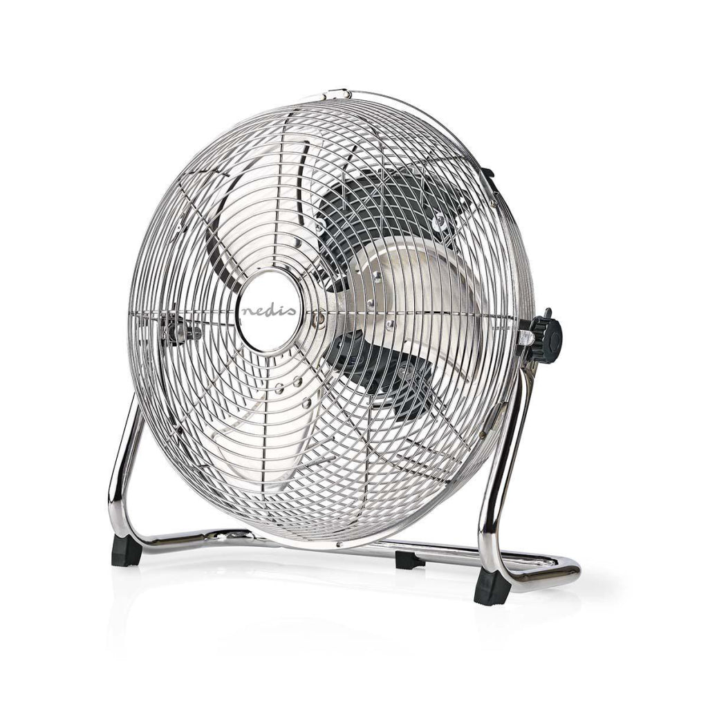 NEDIS FNFL10CCR30 Diamètre du ventilateur de plancher 30 cm 3 vitesses Chrome