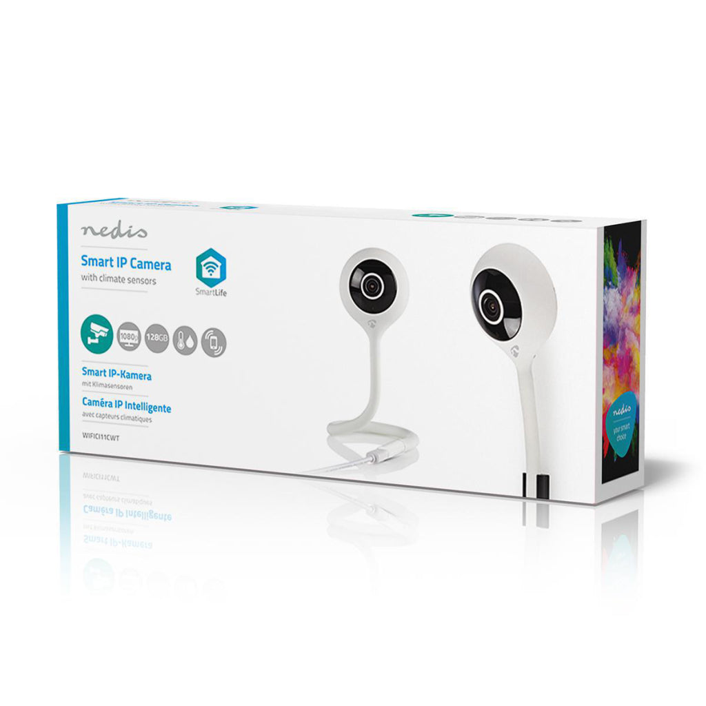 Nedis WiFi11CWT Wi-Fi IP Camera Climate Capteur Full-HD 1080p