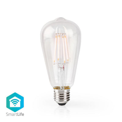 NEDIS WIFILF10WTST64 Wi-Fi LED Filament Lampe E27 ST64 5 W 500 LM