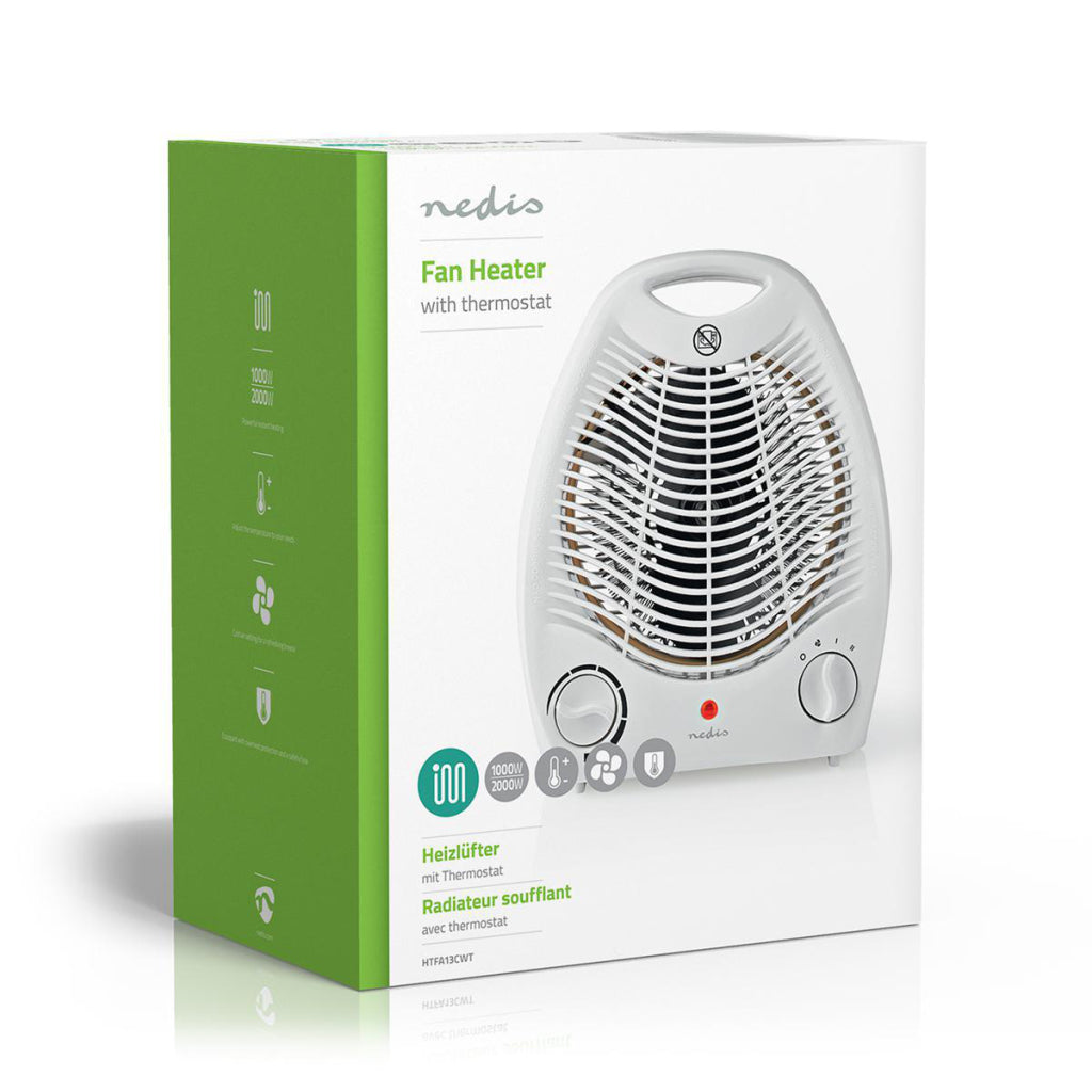 NEDIS HTFA13CWT Ventilator Stove 2000 W Thermostat