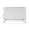 Nedis WiFiHtPL20FWT Smart Convecteur Smart Convecteur avec Wi-Fi Thermostat Glass Front Pannel 2000 W White
