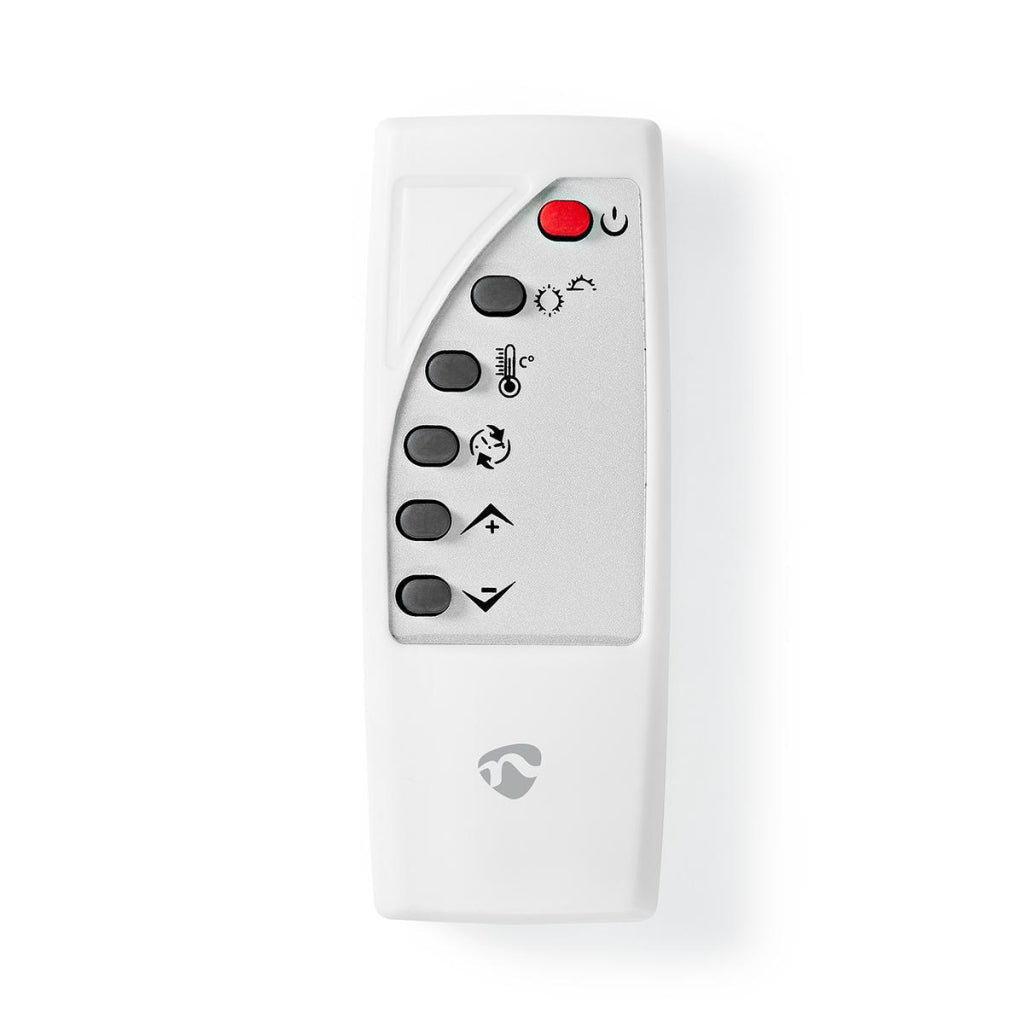 Nedis WiFiHtPL20FWT Smart Convecteur Smart Convecteur avec Wi-Fi Thermostat Glass Front Pannel 2000 W White